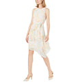 NEW Women's Floral Printed Tiered Pointed-hem A-Line Dress TEDO